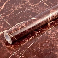 Autumn Brown Marble PVC Sticker